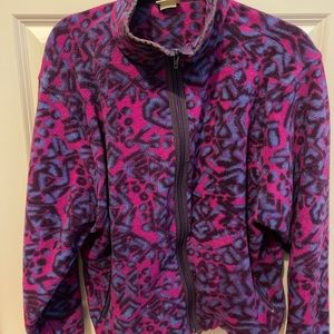 VINTAGE llbean zip up fleece